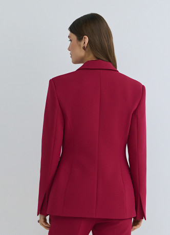 Однобортный приталенный жакет