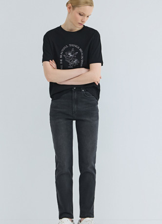 Джинсы Mom с высокой посадкой