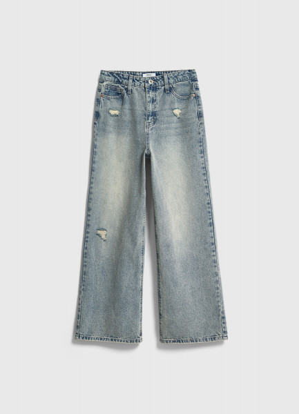 

Широкие джинсы для девочек, Голубой