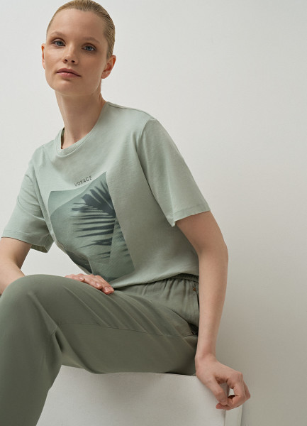 

Футболка с принтом, Зеленый