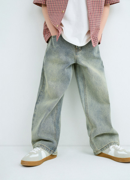 

Джинсы Wide leg для мальчиков, Синий