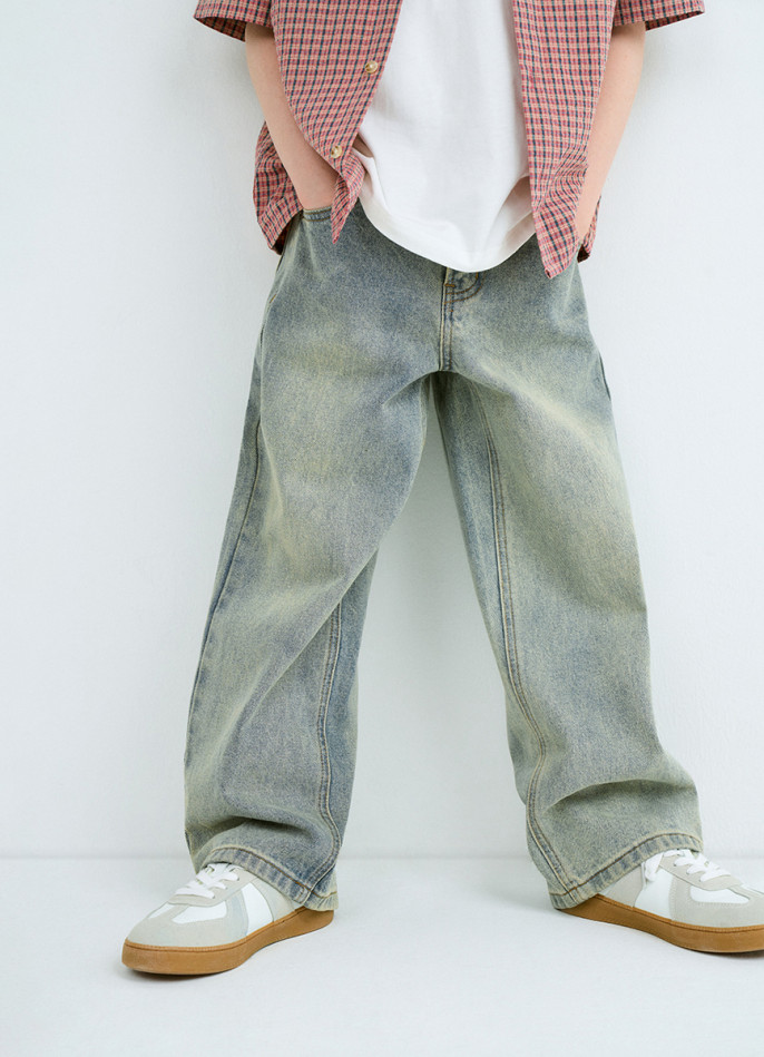 Широкие джинсы для мальчиков