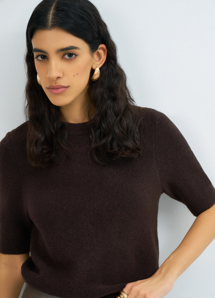 Джемпер с коротким рукавом