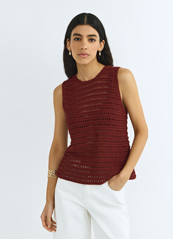 Топ кроше из хлопка