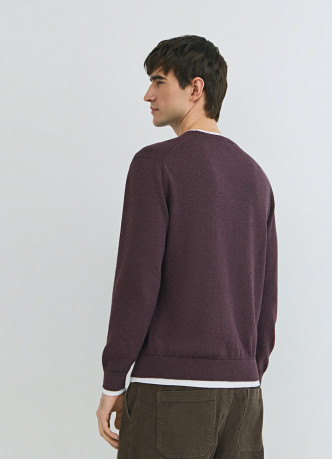 Джемпер с имитацией футболки