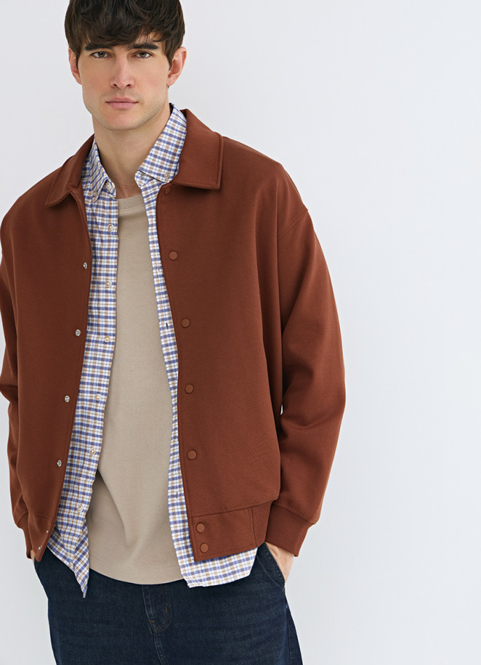 Куртка с воротником поло