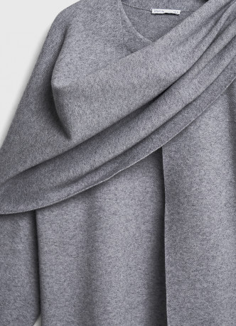 Кардиган с шарфом