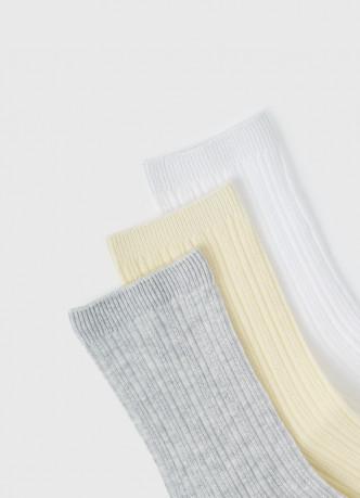 Носки из хлопка пуантель, 3 пары