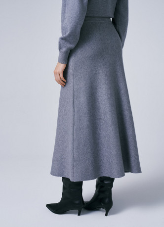 Вязаная юбка А-силуэта