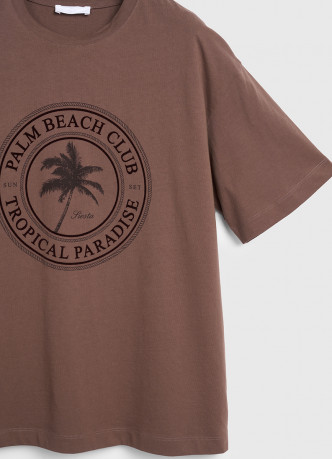 Футболка с цветочным принтом