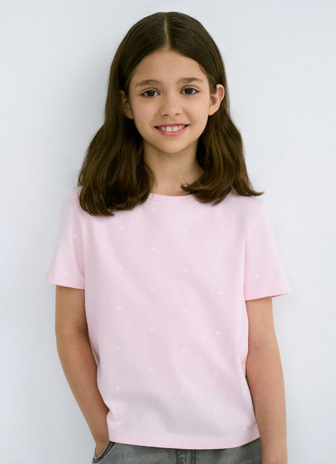 Футболка с принтом для девочек