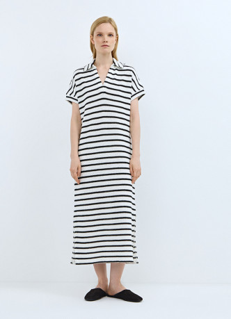 Платье-поло из полотна кроше