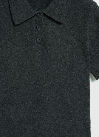 Джемпер поло из пряжи с шерстью