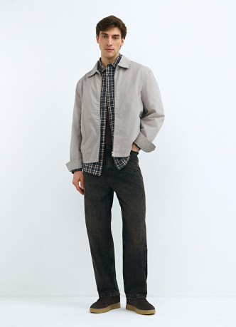 Куртка с отложным воротником