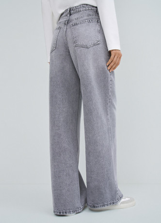 Ультраширокие джинсы с высокой посадкой