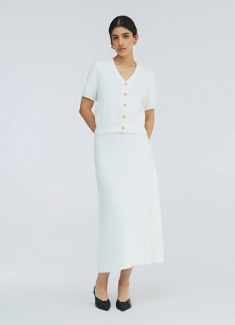 Укороченный кардиган с коротким рукавом