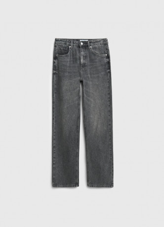 Прямые джинсы с высокой посадкой