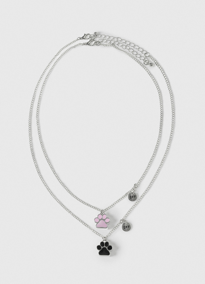 Ожерелье с подвесками для девочек, 2 шт.