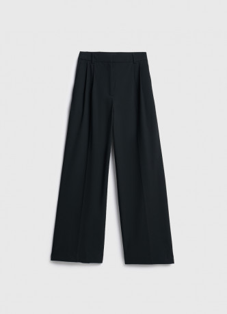 Широкие брюки со складками