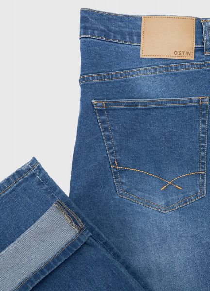 Узкие джинсы, Синий O`Stin MPA10FO02-D4 - фото 9