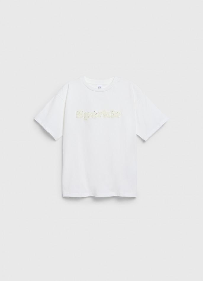 Футболка с аппликацией для девочек