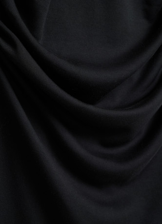 Трикотажное платье со сборками