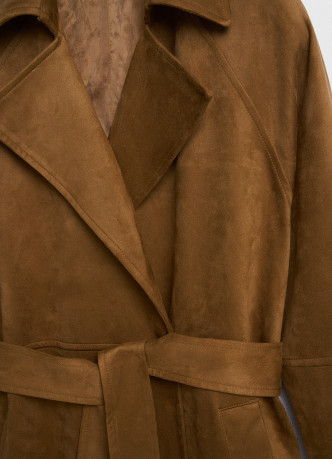 Замшевый тренч