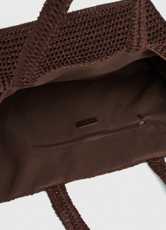 Сумка плетеная из рафии