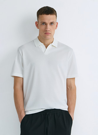 Поло из шелковистого пике