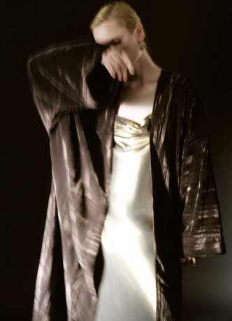 Бархатное кимоно с поясом