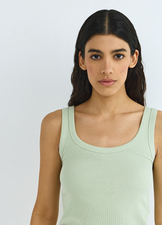 Базовая майка в рубчик