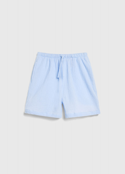 Шорты из муслина для девочек, Голубой