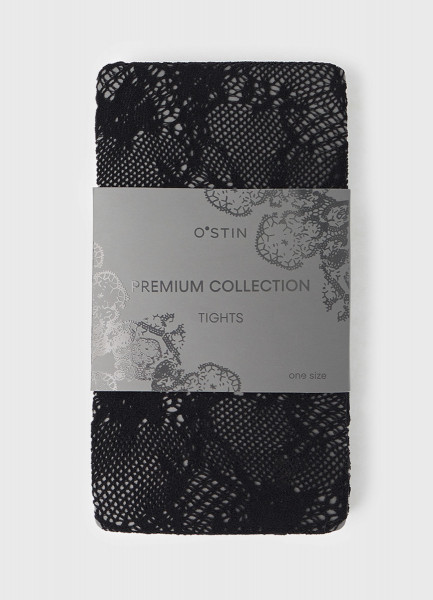 Ажурные колготки Черный 799₽