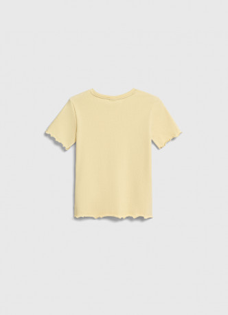 Футболка в рубчик для девочек