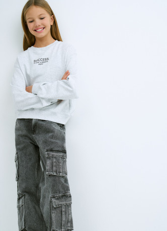 Свитшот с принтом для девочек