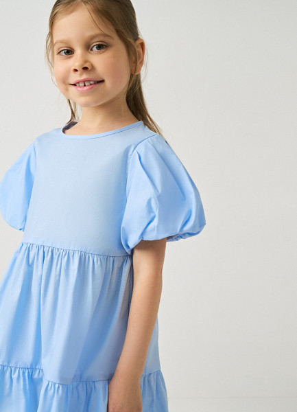 Платье для девочек, Голубой O`Stin GR6692O02-60, размер 98