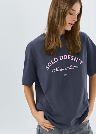 Футболка оверсайз с принтом