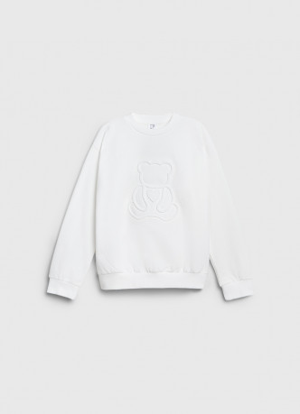 Свитшот с объёмным принтом для девочек