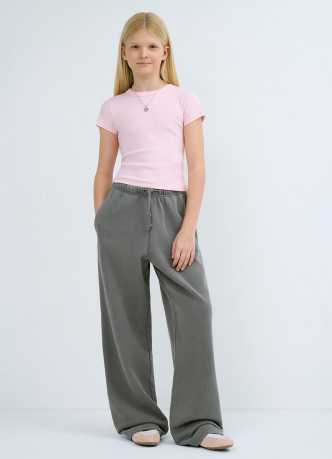 Футболка в рубчик для девочек