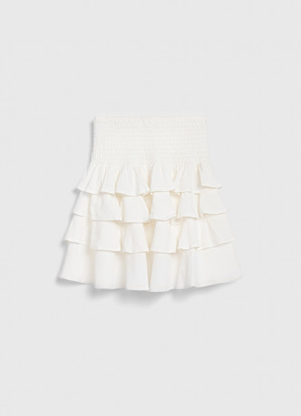 Юбка из ткани с жатым эффектом для девочек