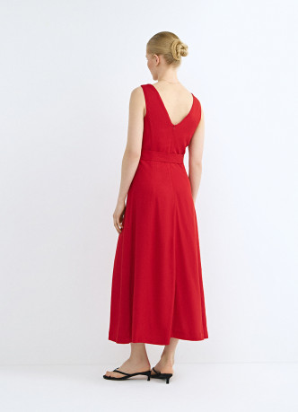 Сарафан из вискозы со льном