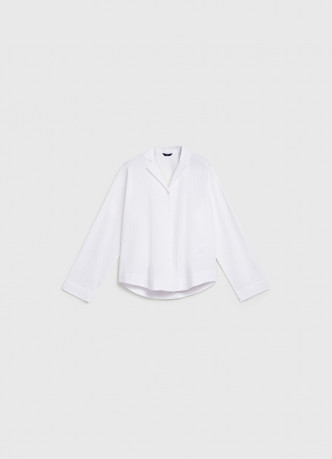 Рубашка пижамная из ткани с жатым эффектом