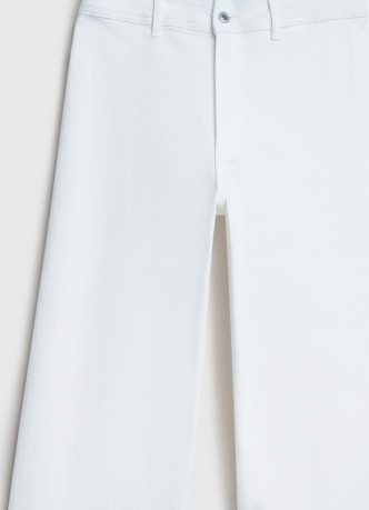 Укороченные джинсы Wide leg с высокой посадкой