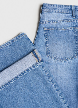 Ультраширокие джинсы с высокой посадкой