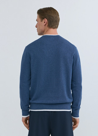 Джемпер с имитацией футболки