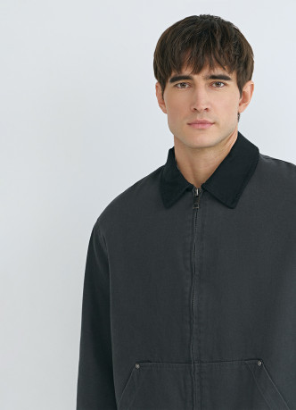 Утеплённая куртка из канваса