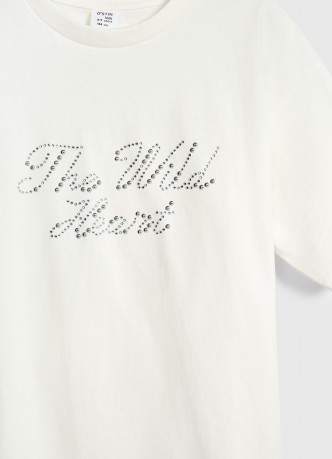 Футболка с аппликацией для девочек