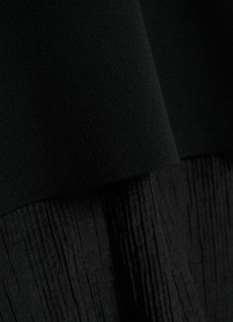 Двуслойная юбка с полупрозрачным подолом