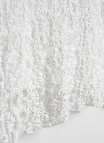 Кружевной лонгслив с завязками для девочек