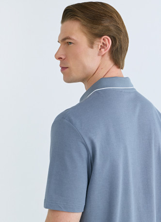 Поло из шелковистого пике